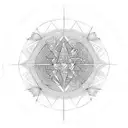 triangle fractal  tattoo design idea