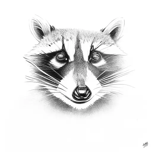 raccoon dumpster fire tattoo design idea