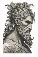 zeus tattoo design idea
