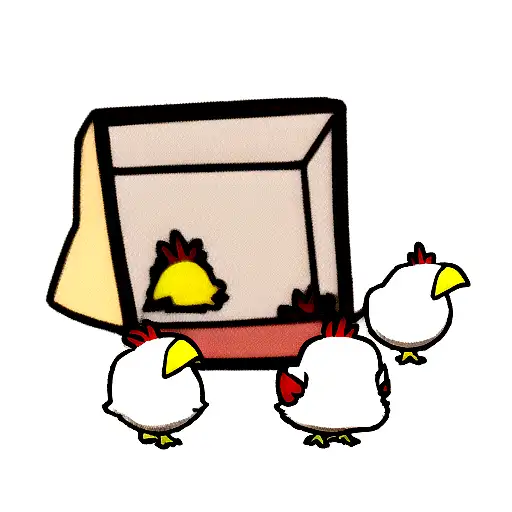 little chicken story tattoo design idea