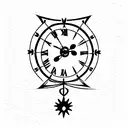 Black Forest cuckoo clock  tattoo design idea