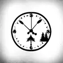 Black Forest cuckoo clock  tattoo design idea