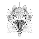 tiger shark tattoo design idea