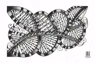 DNA double helix tattoo design idea