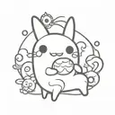Tamagotchi tattoo design idea