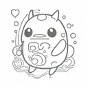 Tamagotchi tattoo design idea