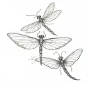 dragonfly and butterfly merged together   tattoo design idea