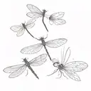 dragonfly and butterfly merged together   tattoo design idea