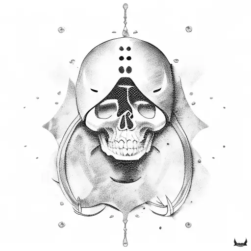 Create a tattoo design featuring a Anne Bonny character with a motoryacht tattoo design idea