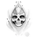 Create a tattoo design featuring a Anne Bonny character with a motoryacht tattoo design idea