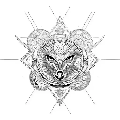 gémeaux, zodiac, lune, ange, protecteur tattoo design idea