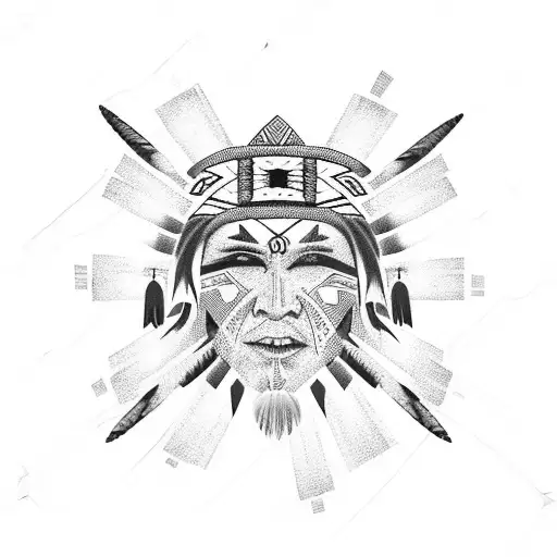 indigenous  tattoo design idea