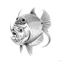 down syndrome fish tattoo design idea