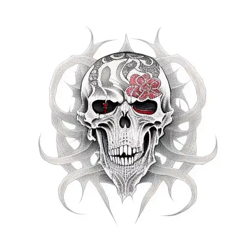 death eater from harry potter tattoo design idea