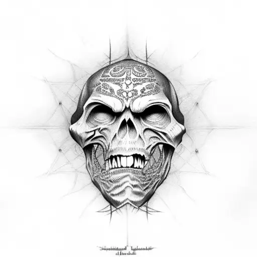 death eater from harry potter tattoo design idea