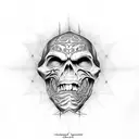 death eater from harry potter tattoo design idea