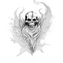 death eater from harry potter tattoo design idea