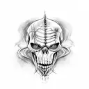 death eater from harry potter tattoo design idea
