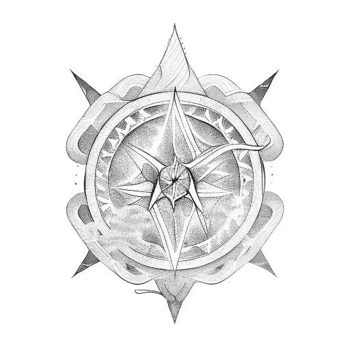 wand tattoo design idea