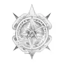 wand tattoo design idea