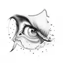 Illuminati hands eye tattoo design idea