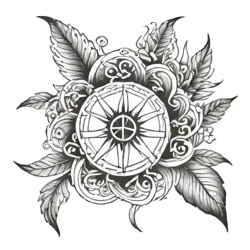 peace, hope, resilience growth strength spirituality tattoo design idea