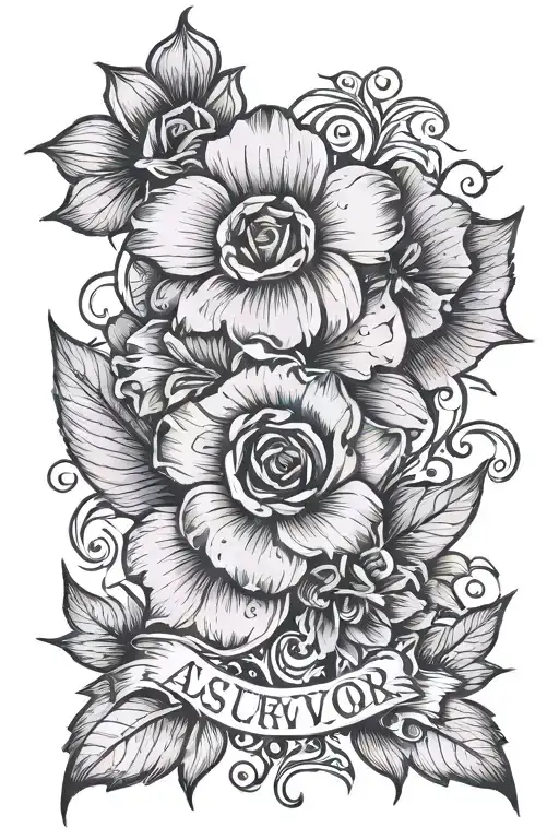 abuse survivor tattoo design idea