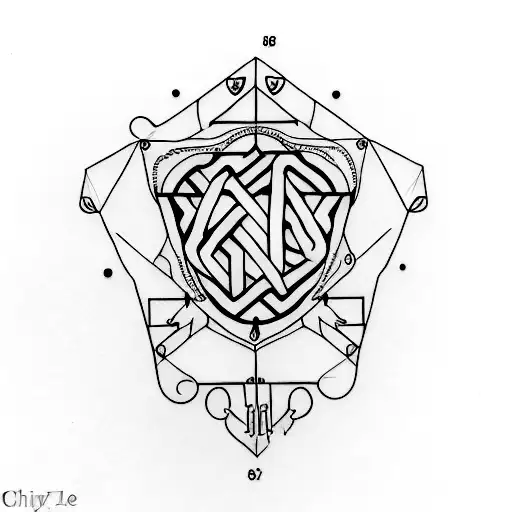 chastity cage  tattoo design idea