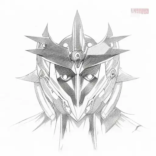drill from anime "Gurren Lagann" tattoo design idea