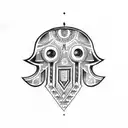 Hamsa Symbol tattoo design idea