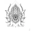 Hamsa Symbol tattoo design idea