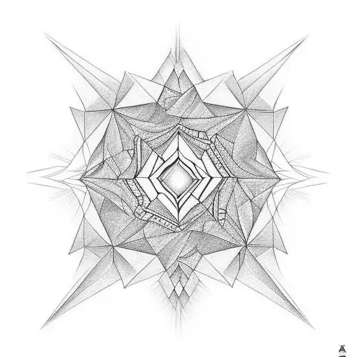 Escher waterfall fire ice water earth tattoo design idea
