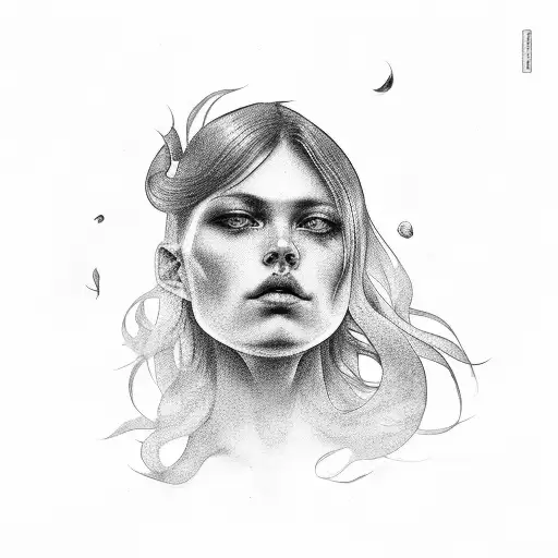 Paradijs en hel tattoo design idea