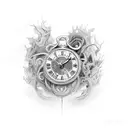 lost time tattoo design idea