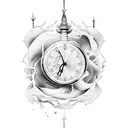 lost time tattoo design idea