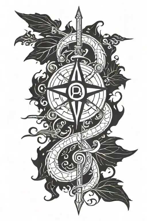 a sleeve with the symbol for the bondsmith from Stormlight Archieves by Brandon sanderson tattoo design idea