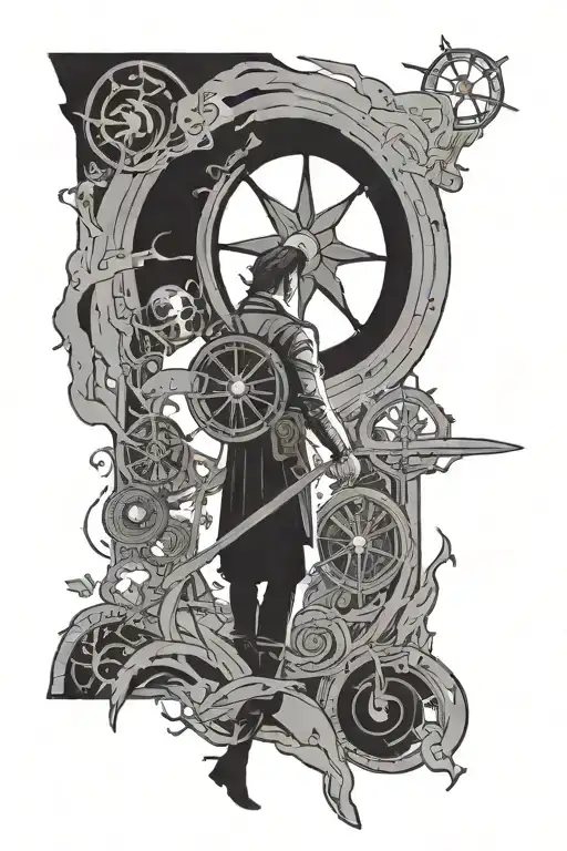 sleeve inspired by the stormlight archieves books, the wheel of time, the lies of locke lamora and the lightbringer tattoo design idea