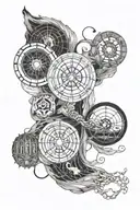 sleeve inspired by the stormlight archieves books, the wheel of time, the lies of locke lamora and the lightbringer tattoo design idea