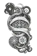 a sleeve with the symbol for the bondsmith from Stormlight Archieves by Brandon sanderson tattoo design idea