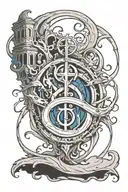 a sleeve with the symbol for the bondsmith from Stormlight Archieves by Brandon sanderson tattoo design idea