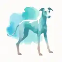 whippet silhouette tattoo design idea
