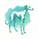 whippet silhouette tattoo design idea