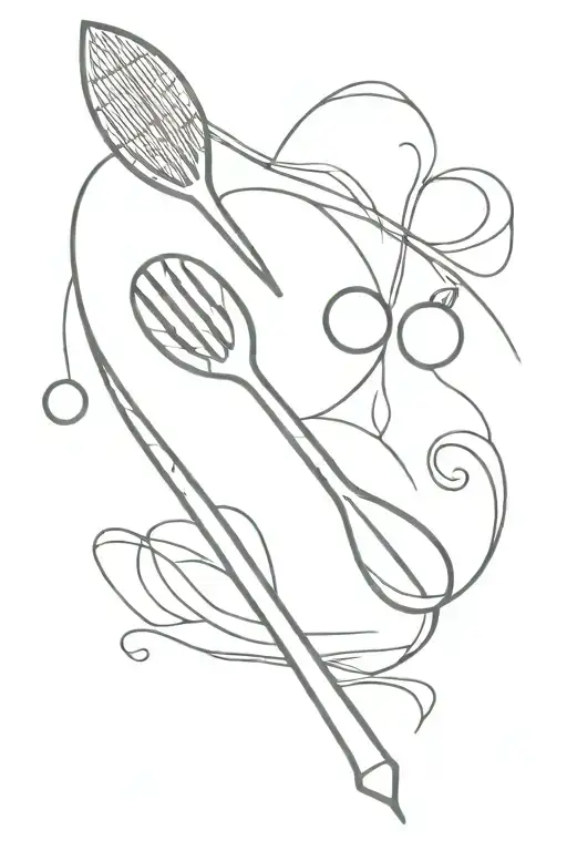 Pearl and Oar tattoo design idea