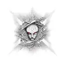 the creation of Adam tattoo design idea