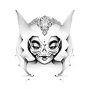 Arielle angel tattoo design idea