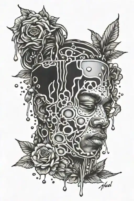 juice Wrld 999 tattoo design idea