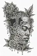 juice Wrld 999 tattoo design idea