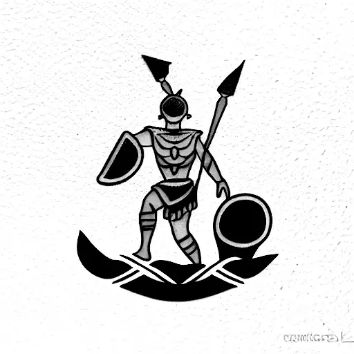 gladiator tattoo design idea