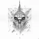 "clark" in cursive tattoo design idea