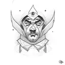 "clark" in cursive tattoo design idea